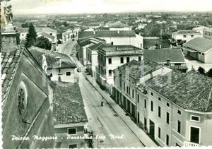 Cartolina originale da collezione 1959 POIANA MAGGIORE VI Panorama dal lato nord FG VG 1