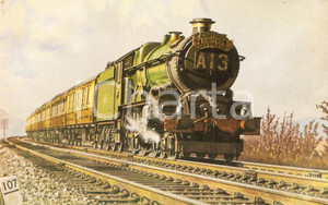 Cartolina originale da collezione 1975 ca WESTERLEIGH (UK) Train CAPITAL UNITED EXPRESS 4-6-0 Cartolina ILLUSTRATA 1