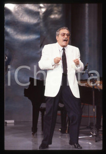 Fotografia d epoca originale 35mm vintage slide 1990 ca CANALE 5 Nino MANFREDI Ritratto dell attore 1 1