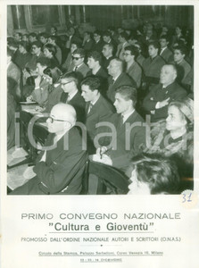 Fotografia d epoca originale 1959 MILANO Primo Convegno Nazionale Cultura e GioventÃ¹ O.N.A.S. Platea FOTO 1
