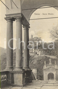 Cartolina originale da collezione 1909 VARESE Scorcio delle cappelle e del SACRO MONTE Cartolina postale FP VG 1