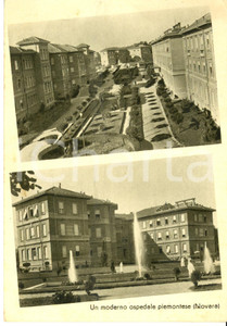 Cartolina originale da collezione 1936 NOVARA Un moderno ospedale piemontese Cartolina postale FG NV 1