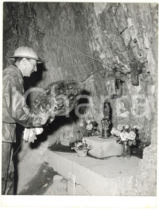 1962 TUNNEL DEL MONTE BIANCO Arrivo a "Quota 5800" - Omaggio alla Madonna *Foto