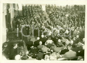 Fotografia d epoca originale 1938 ROMA Card. Carlo SALOTTI inaugura anno accademico alla GREGORIANA Foto 1