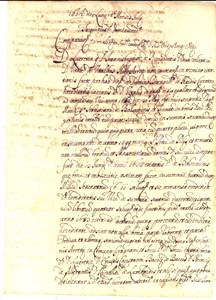 Documento originale, autentico 1652 AREZZO STAGGIANO Beni ereditati dalla vedova Lucrezia RICCIARDETTI VITALI 1
