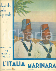 Giornale, rivista storica 1937 ITALIA MARINARA Motore da pesca italiano ANSALDO Rivista 1