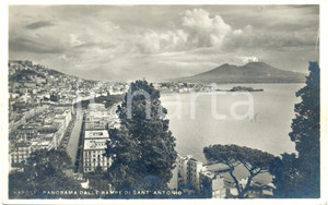 Cartolina originale da collezione 1950 ca NAPOLI Panorama dalle rampe di SANT'ANTONIO *Cartolina postale FP NV 1