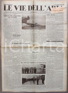 Giornale, rivista storica 1936 LE VIE DELL'ARIA Pochi aeroplani privati in ITALIA Turismo aereo *Giornale 1
