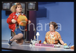 35mm vintage slide* 1992 STRISCIA LA NOTIZIA - Gianni FANTONI Maurizio FERRINI 2