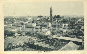 Cartolina originale da collezione 1947 MEDE (PV) Veduta panoramica del paese *Cartolina postale FP VG 1