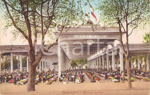 Cartolina originale da collezione 1930 ca VENTIMIGLIA (IM) Il Mercato dei Fiori *Cartolina ILLUSTRATA FP NV 1