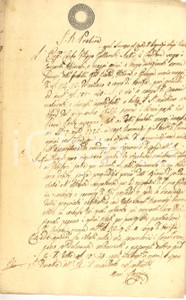 Documento originale, autentico 1853 CORTEOLONA (PV) Crediti conte GALLARATI SCOTTI verso Luigi COBIANCHI 1