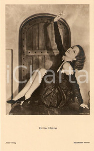 Cartolina originale da collezione 1930 ca CINEMA Attrice Billie DOVE Ritratto con sigaretta *Cartolina FP NV 1