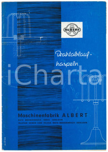 Materiale pubblicitario d’epoca 1970 ca GERMANY Maschinenfabrik ALBERT  Drahtablauf  haspeln Catalogue 1