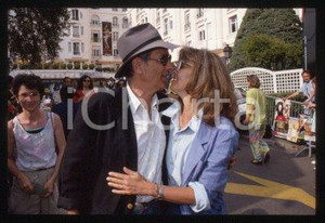35mm vintage slide* 1989 CANNES Festival Jerry SCHATZBERG & Maureen KERWIN (40)