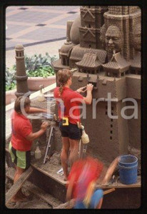 35mm vintage slide* 1989 LOS ANGELES Mini Angkor Wat SANTA ANITA FASHION PARK 9