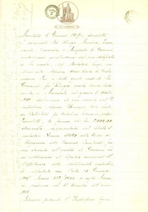 Documento originale, autentico 1917 MARMIROLO MN Baronessa Luisa ROTHSCHILD affittuaria stabilimento industria 1