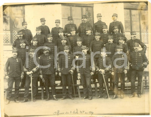 Fotografia d epoca originale 1890 ALGER ALGERIE Officiers de l Ecole Militaire Fotografia cm 24 x 18 1