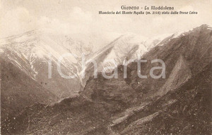 Cartolina originale da collezione 1924 GIAVENO (TO) Frazione MADDALENA Panorama con Monte AQUILA *Cartolina FP VG 1