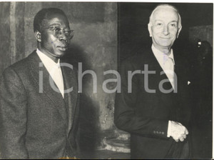 1962 ROMA Antonio SEGNI accoglie Léopold Sédar SENGHOR presidente Senegal *Foto