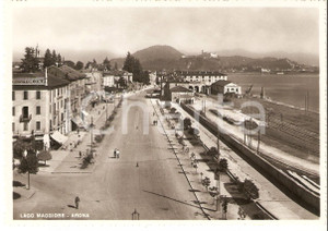 Cartolina originale da collezione 1950 ca ARONA VB Albergo Sempione d Italia e Lago Maggiore Cartolina FG VG 1
