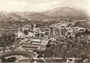 Cartolina originale da collezione 1955 SUBIACO (RM) Monastero di SANTA SCOLASTICA *Cartolina FG VG 1