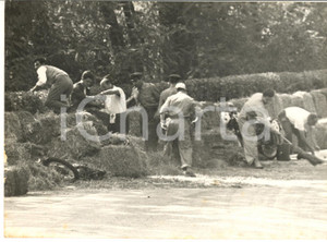 1958 MOTOCICLISMO GP MONZA Incidente Attilio DAMIANI Bruno JACOPINI *Foto 18x13