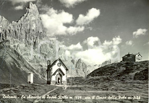 Cartolina originale da collezione 1965 PASSO ROLLE TN Veduta DOLOMITI  Cimon della Pala Cartolina postale FG VG 1