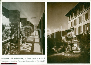 Cartolina originale da collezione 1955 ESINO LARIO LC Vedutine pensione LA MONTANINA Cartolina postale 1