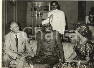 1960 NEW DELHI (INDIA) Rajendra PRASAD incontra ex re Leopoldo III del Belgio