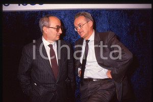35mm vintage slide* 1989 MILANO Enrico DE MITA e Camillo FERRARI (2)