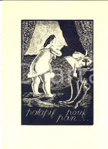 Stampa, bozzetto originale 1960 ca Patapif pouf pan Stampa ill. Maurice SAVIN 20 x 28 cm 1