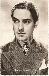 Cartolina originale da collezione 1935 ca CINEMA Portrait Tyrone POWER Actor METRO GOLDWYN MAYER Cartolina FP NV 1