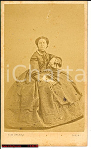 Fotografia d epoca originale 1860 Torino DARIA CANERA DI SALASCO vera foto 1