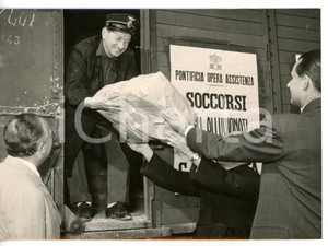1953 ROMA Pontificia Opera Assistenza - Treno per soccorso alluvionati calabresi