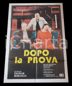 Materiale cinematografico d’epoca 1984 DOPO LA PROVA Ingmar BERGMAN Erland JOSEPHSON Ingrid THULIN Manifesto 1