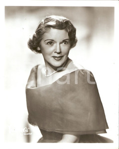 Fotografia d epoca originale 1950 ca CINEMA Actress Fran ALLISON Portrait with necklace Photo 20x25 cm 1