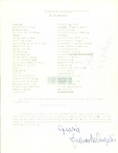 Autografo originale 1960 ca Il grande Franco DE ANGELIS Repertorio scelto AUTOGRAFO 1