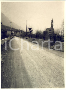 Fotografia d epoca originale 1930 ca LOVERE BG Veduta del viale di accesso Foto CRISTILLI 1