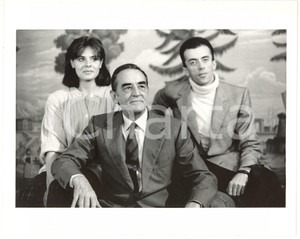 Fotografia d epoca originale 1988 CINEMA Vittorio GASSMAN  Sergio MEOGROSSI  Giusi CATALDO Foto 25x20 1
