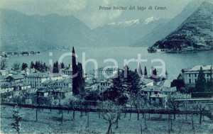 Cartolina originale da collezione 1915 ca COMO Veduta panoramica del primo bacino del lago *Cartolina FP NV 1