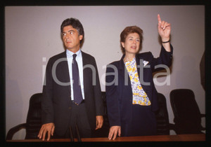 Fotografia d epoca originale 35mm vintage slide 1990 ca Claudio MARTELLI Rosa RUSSO IERVOLINO 7 1