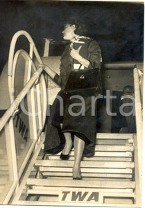 Fotografia d epoca originale 1957 ROMA Ava GARDNER arriva in cittÃ  per recitare nel film La Capannina Foto 1