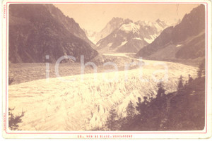 1890 ca ALPES Mer de Glace - MONTANVERT - Photo TAIRRAZ CHAMONIX 17x11 cm  Fotografia d'epoca, su cartoncino rigido.FOTOGRAFO: Pierre Tairraz - ChamonixCONDIZIONI: GFORMATO: 17x11 cm    originale e autentica 1