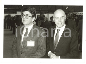 1985 ca MILANO - CONFINDUSTRIA Mario SCHIMBERNI con Francesco MERLONI *Foto