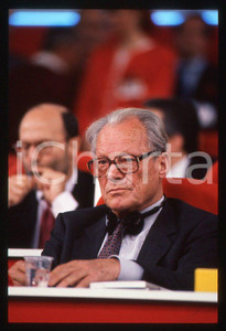 35mm vintage slide*1989 MILANO  Willy BRANDT congresso del PSI 9
