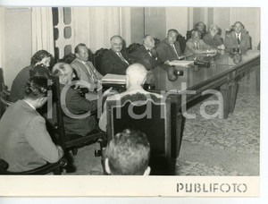 1956 NAPOLI Conferenza con Stefano BRUN presidente della Camera di commercio 