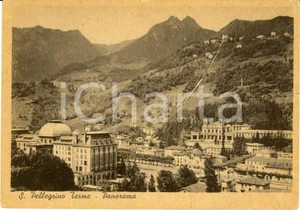 Cartolina originale da collezione 1950 SAN PELLEGRINO TERME BG Veduta panoramica Cartolina FG VG 1