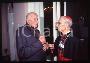 35mm vintage slide* 1995 RIMINI Andrea SPADA Ersilio TONINI a un convegno (3)