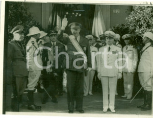 Fotografia d epoca originale 1939 ROMA Generale Alfredo KINDELAN ricevuto da Gen. Giuseppe VALLE Telefoto 1